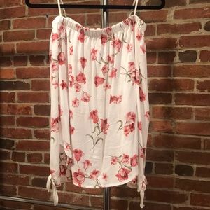 Floral off the shoulder blouse